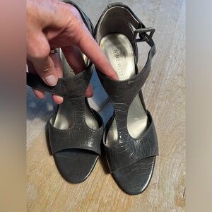 Nine West Patent T-strap Sandals